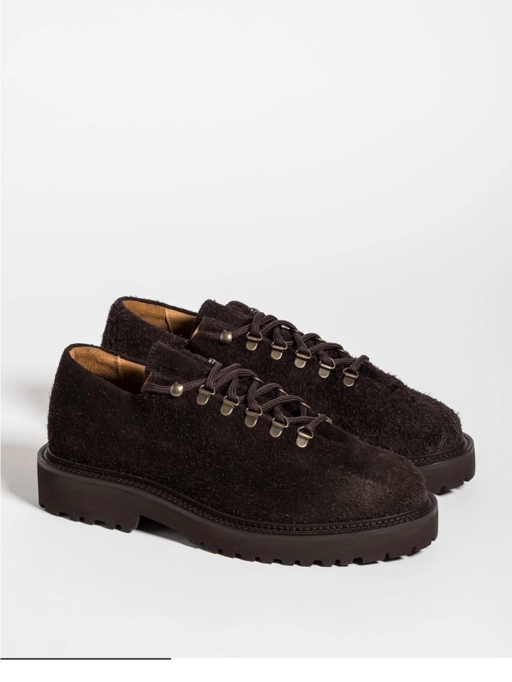Jacques soloviere Men's Dark Brown Suede Lace-Up Casual Shoes
